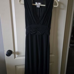 Evan Picone Black Ruched Mini Dress